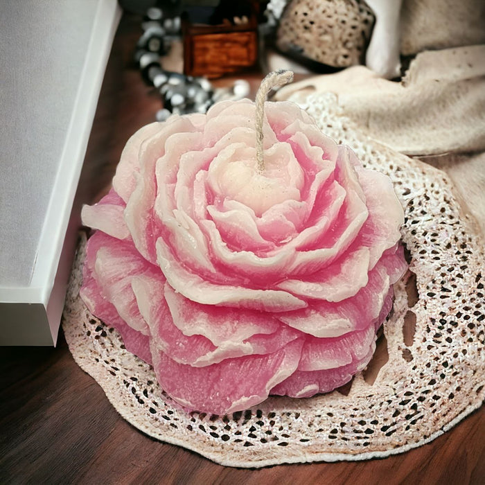 Scented Pink Rose Candle